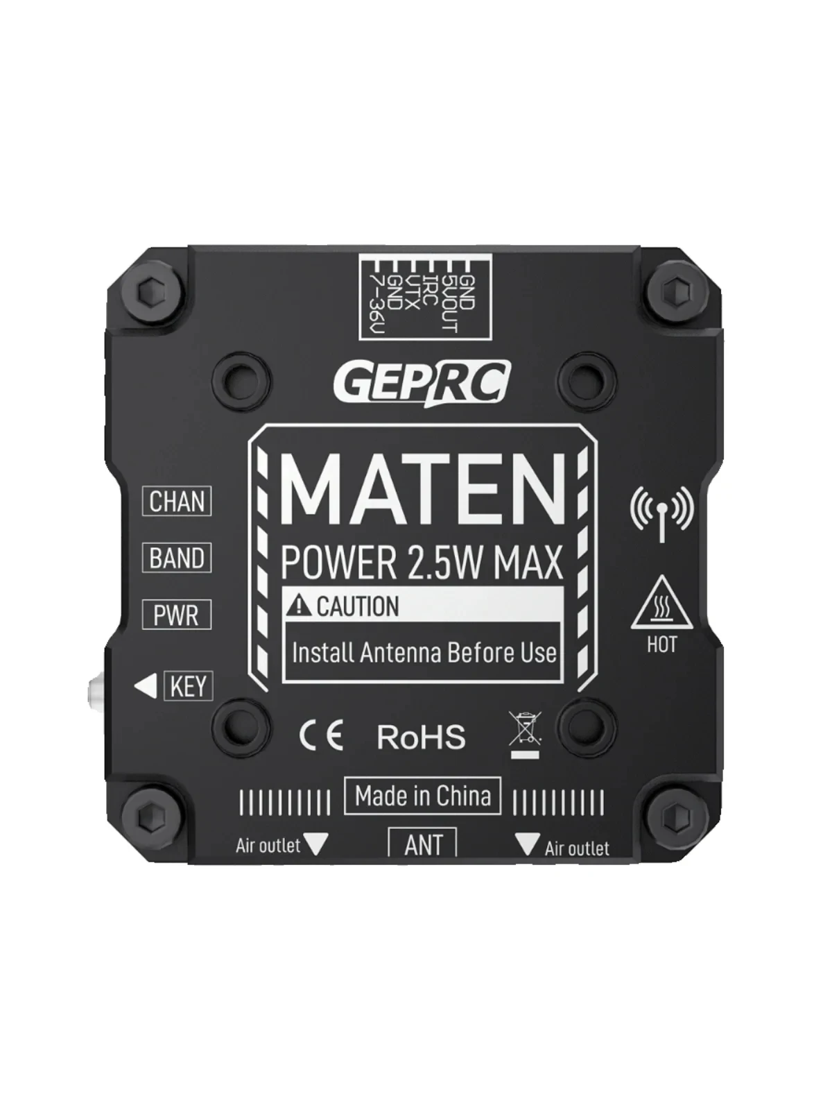 GEPRC MATEN 5.8G 2.5W VTX PRO  - Foxeer Reaper Extreme 2.5W Vtx recensie en prijs