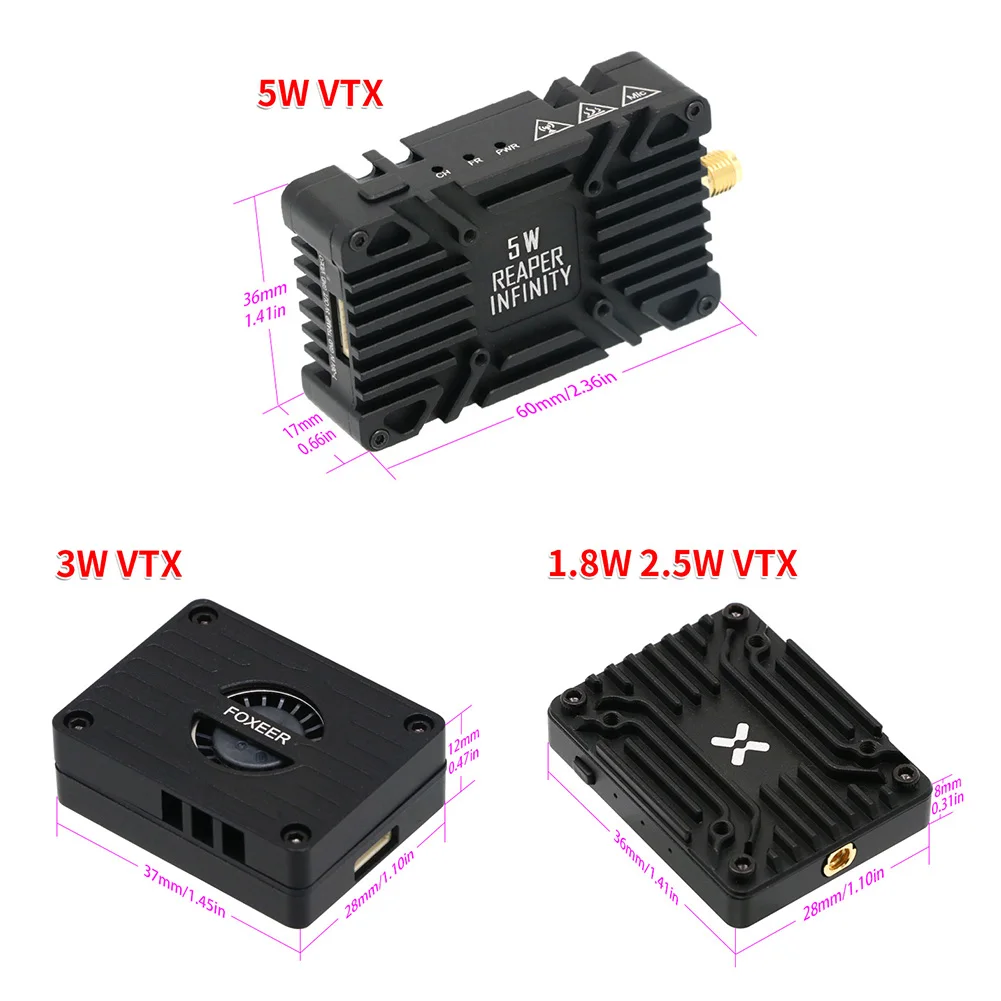 Foxeer Reaper Extreme V2 5.8G  - Foxeer Reaper Extreme 2.5W Vtx recensie en prijs